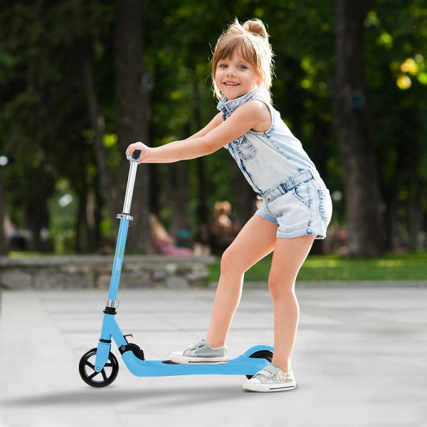 La trottinette électrique bleue pour enfants 120 W 5